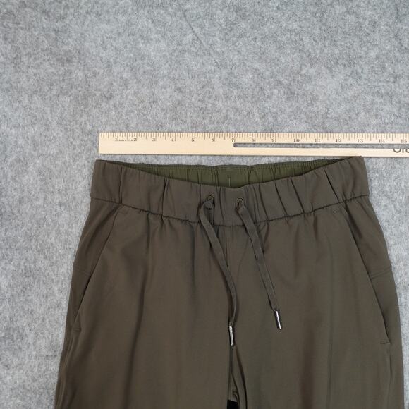 Lululemon Pants Womens 4 On The Fly Jogger 25" Luxtreme Olive Athleisure Casual - Picture 2 of 8
